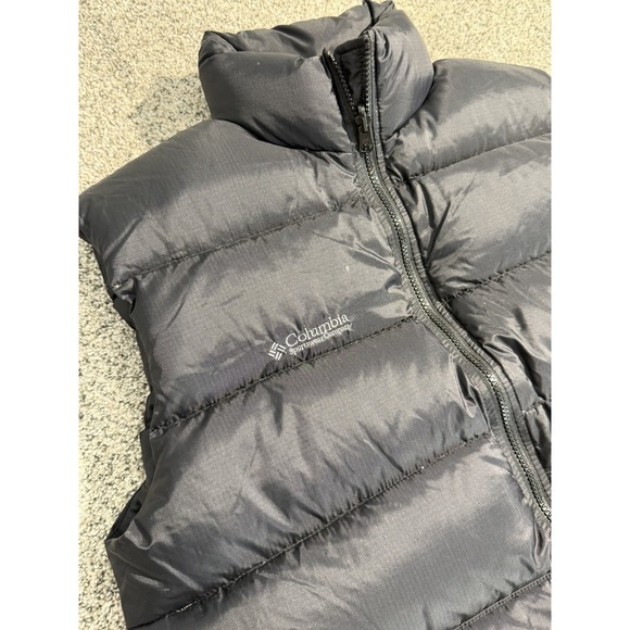 Columbia Puffer Vest Women's Medium Black Down Winter - Picture 2 of 9